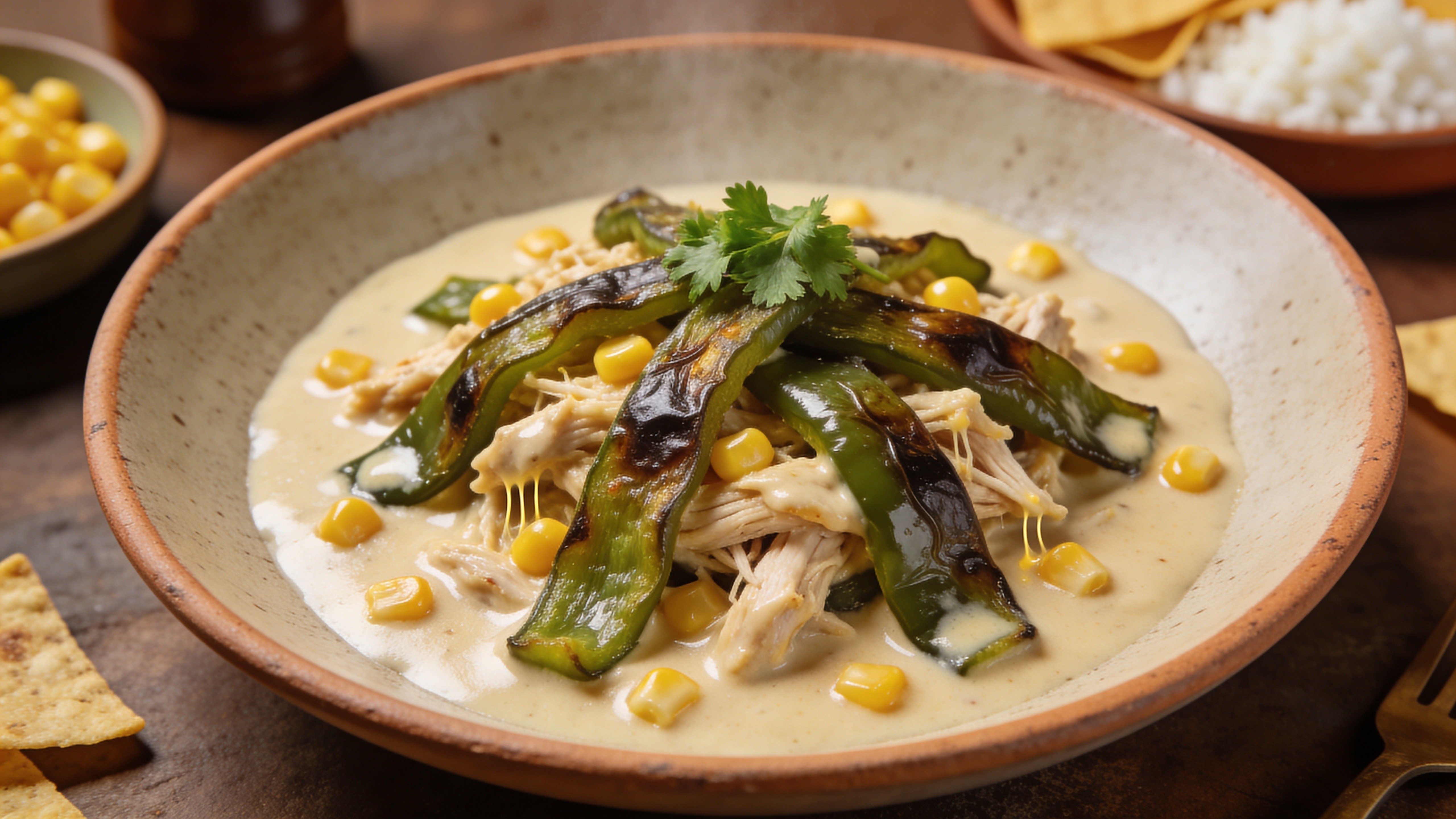 Rajas Poblanas con Pollo